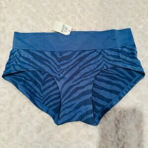 Aerie Blue Zebra Boybrief Culotte Underwear Panties Undies Size Small NEW